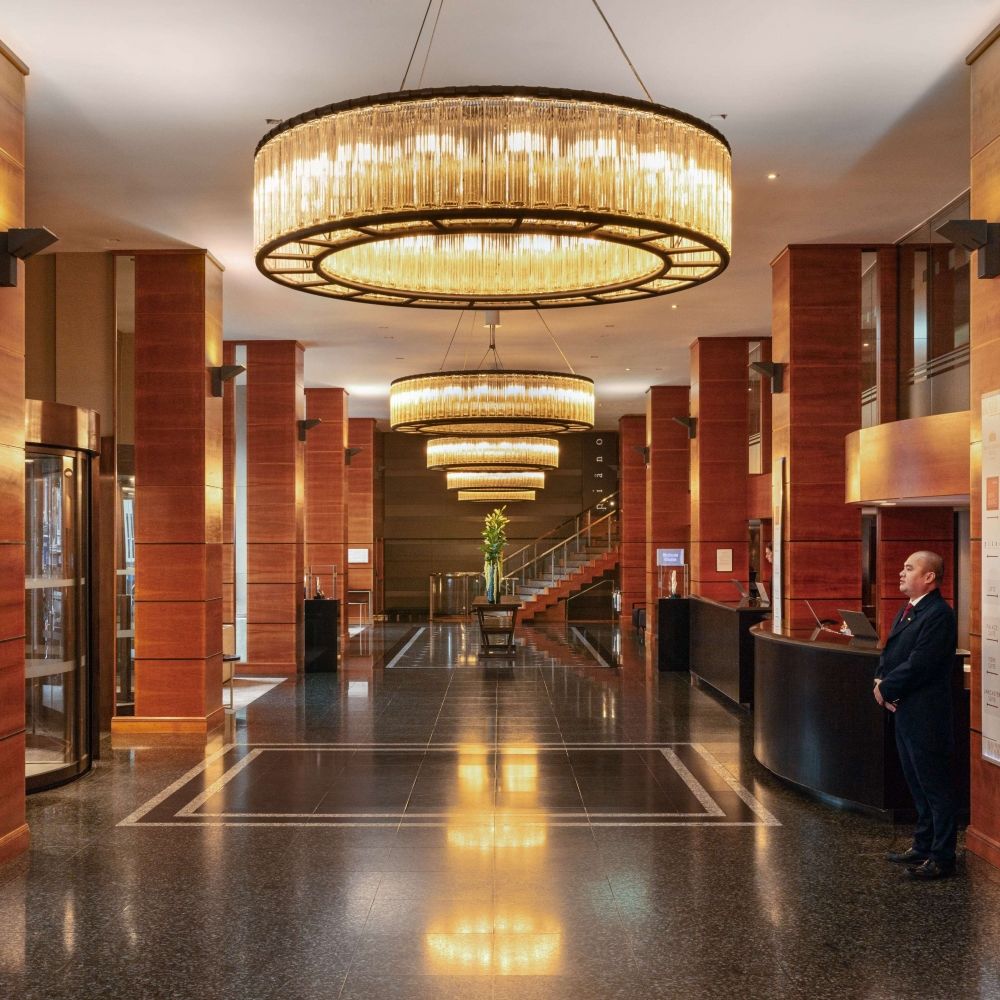 Hotel lobby at Royal Garden Hotel